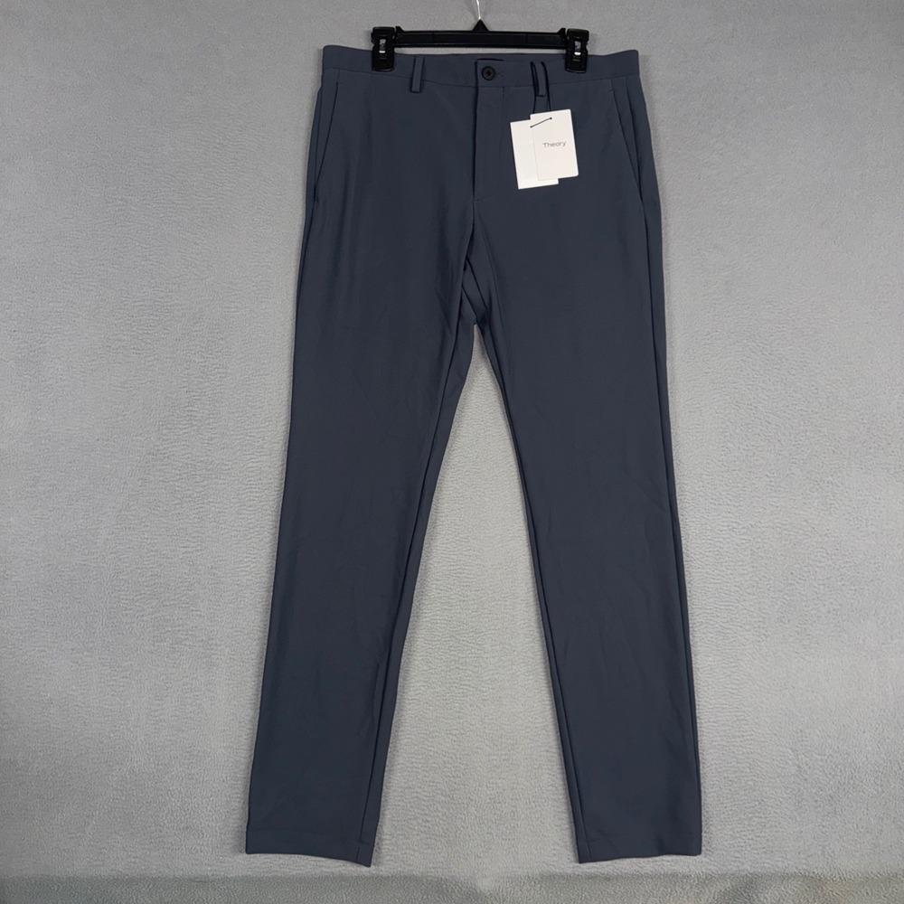 Theory Pants Mens 32x34 Basalt Grey Zaine Precision Ponte Slim Fit NWT MSRP 225$